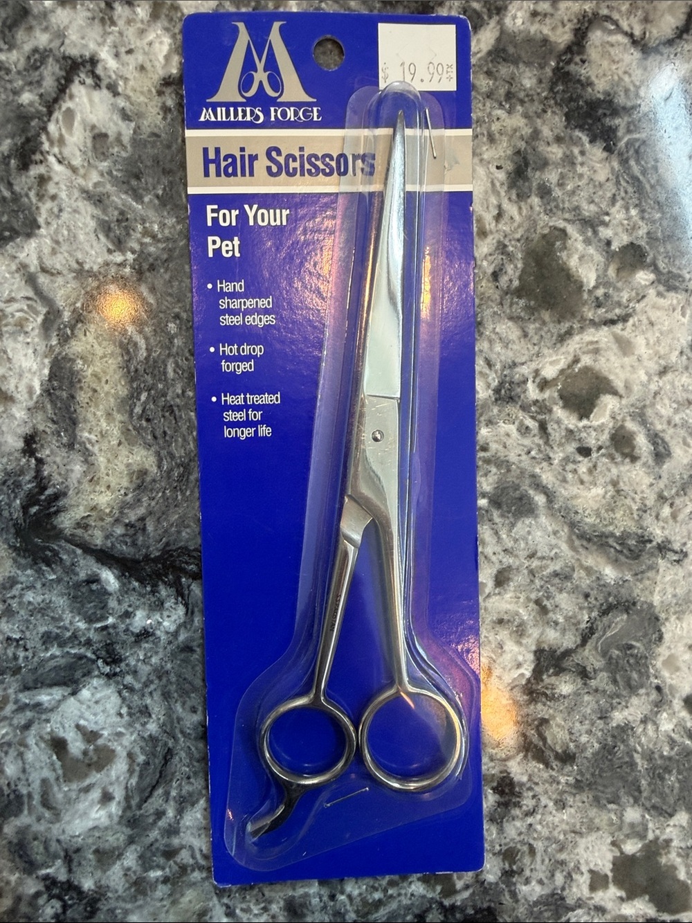 Silver Pet Grooming Scissors - Precision Cutting